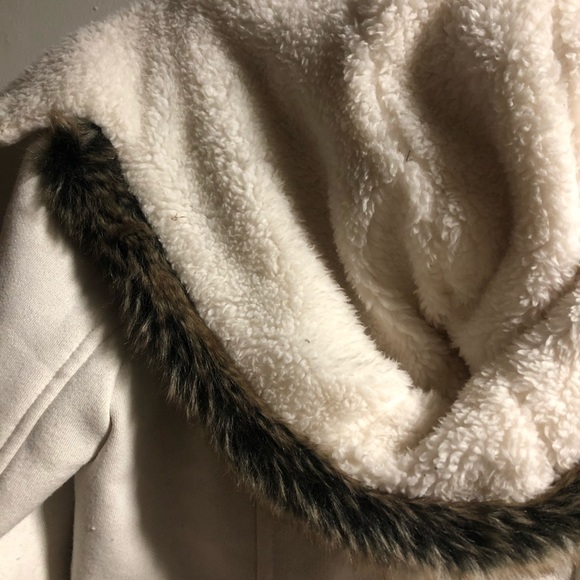 YMI Jackets & Coats Ymi White Fuzzy Winter Coat Poshmark